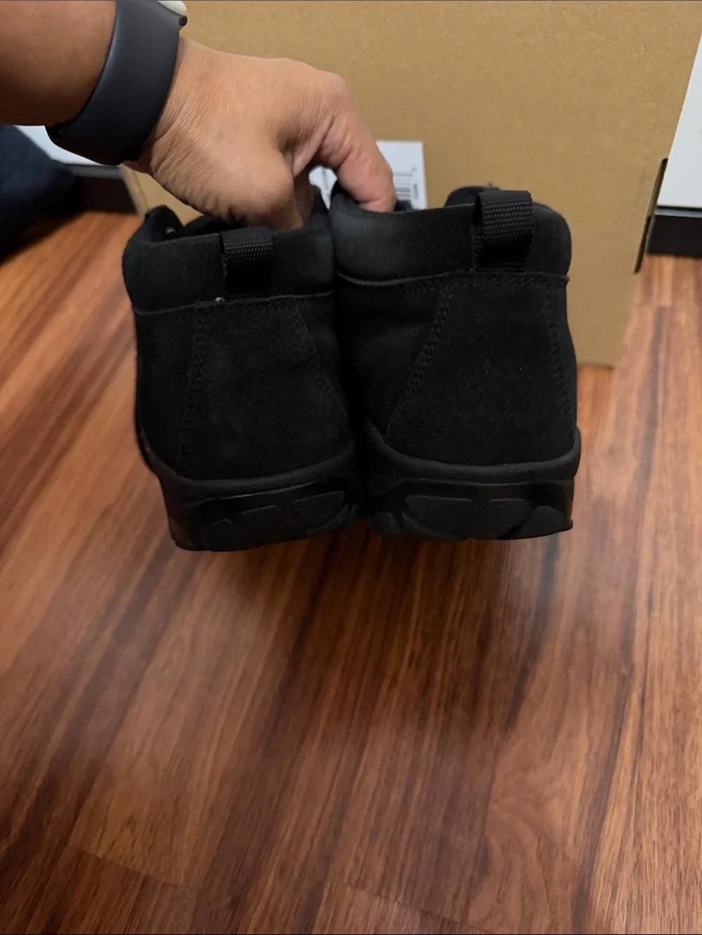 Lands' End Black Suede Chukka Boots